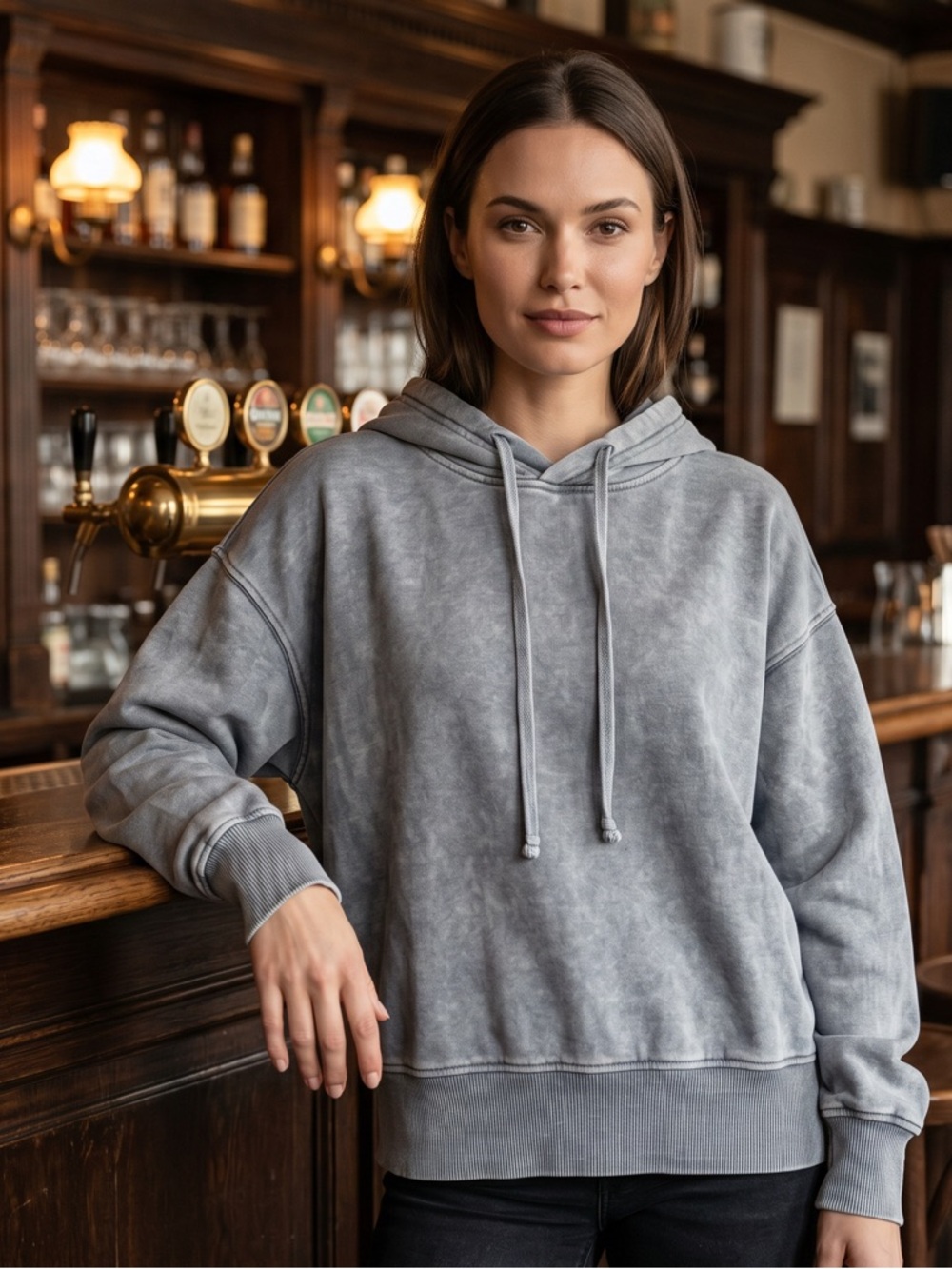Zenana Stone Washed Cozy Chic Hoodie